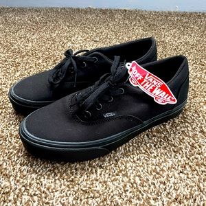 Womens All Black Vans! Size 8